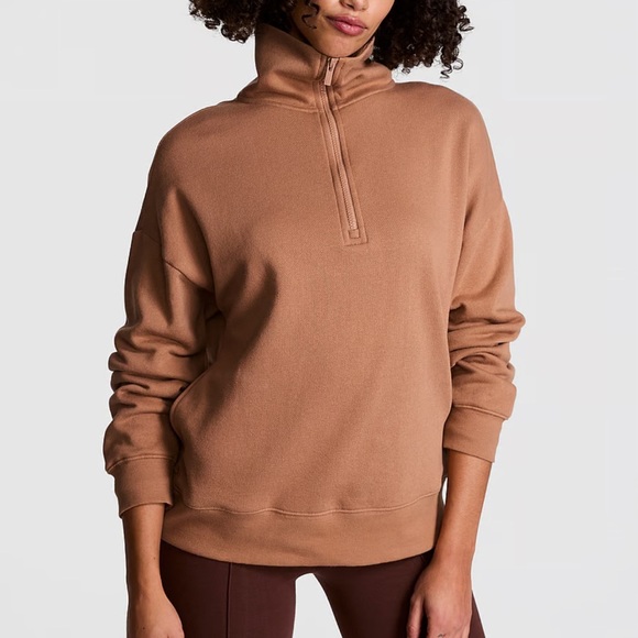 New PINK
IVY FLEECE HALF-ZIP SWEATSHIRT - Picture 1 of 5